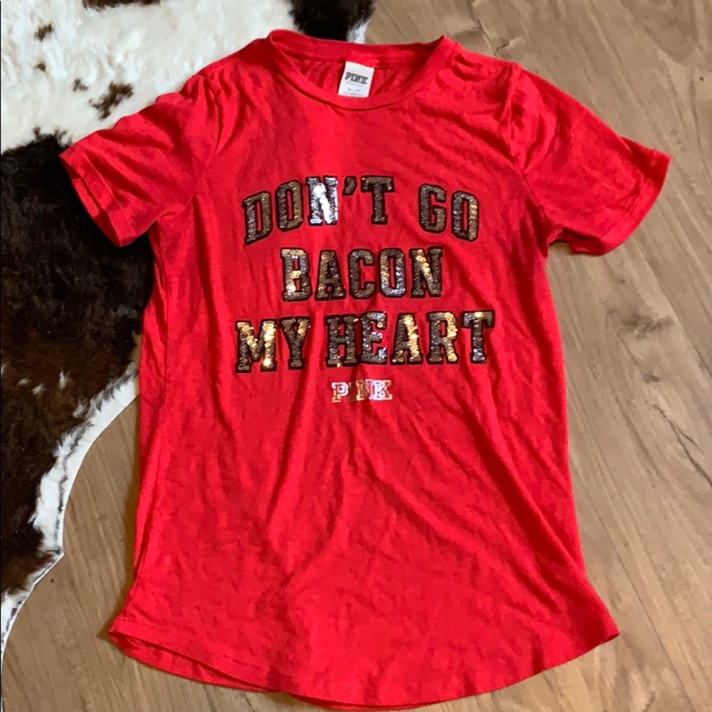 PINK don’t go bacon my heart tshirt